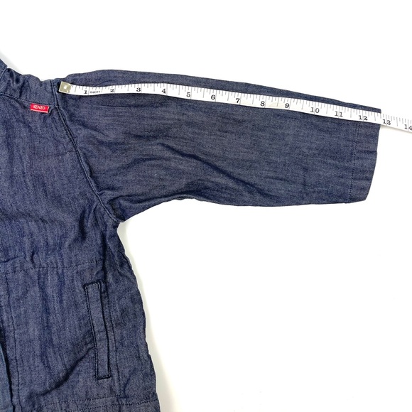 KENZO Junior Denim Jean Designer Top Embroidery 3T - Picture 10 of 15
